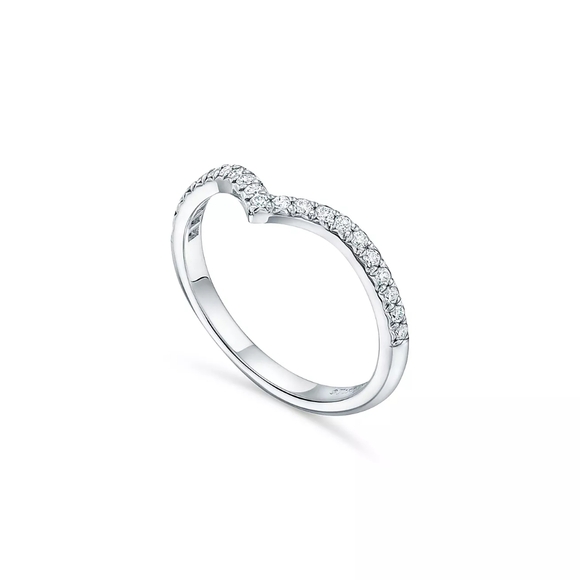 Tiffany & Co Platinum Soleste V ring - Picture 2 of 6